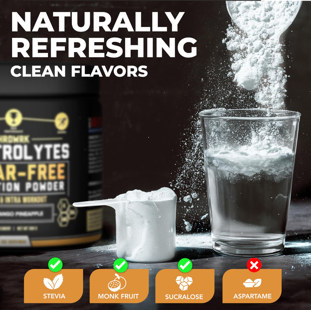 HRDWRK packaging box highlighting 100 servings per pack
