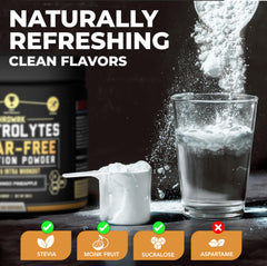 HRDWRK packaging box highlighting 100 servings per pack