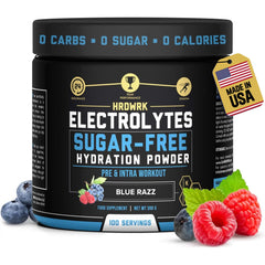 MMA Nutrition HRDWRK electrolytes powder packaging supports hydration for workouts