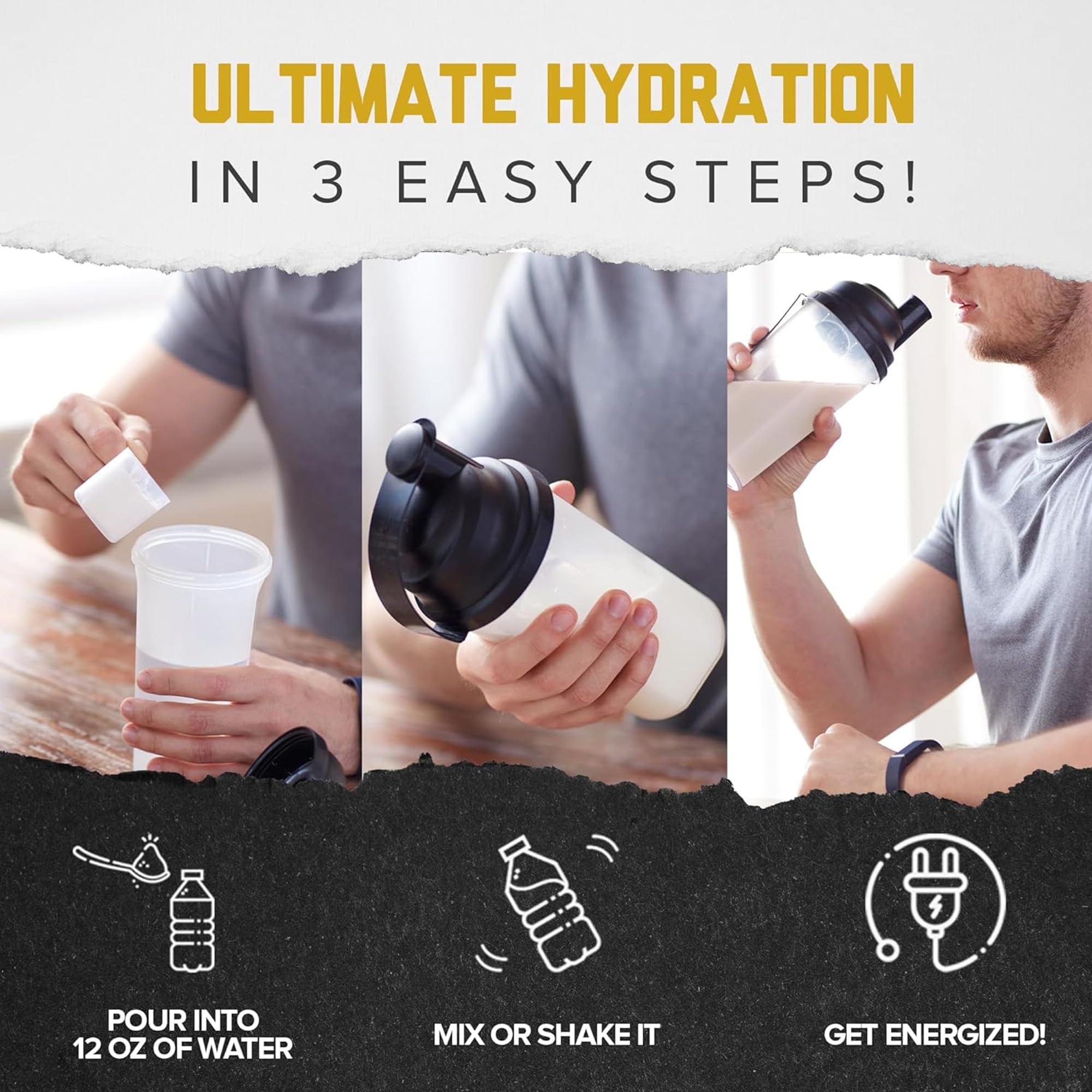 MMA Nutrition HRDWRK electrolyte packets enable quick in-session hydration.