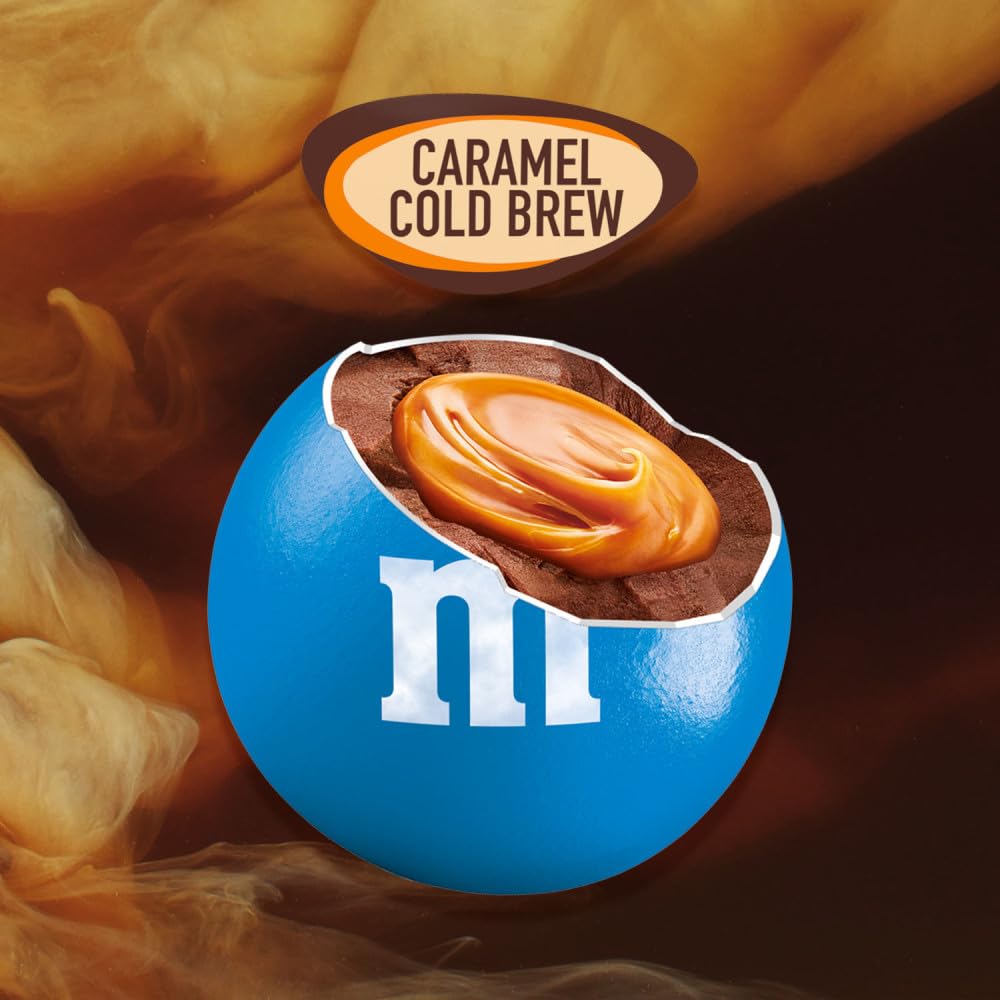 M&M'S Caramel Chocolate party display with color and sweetness