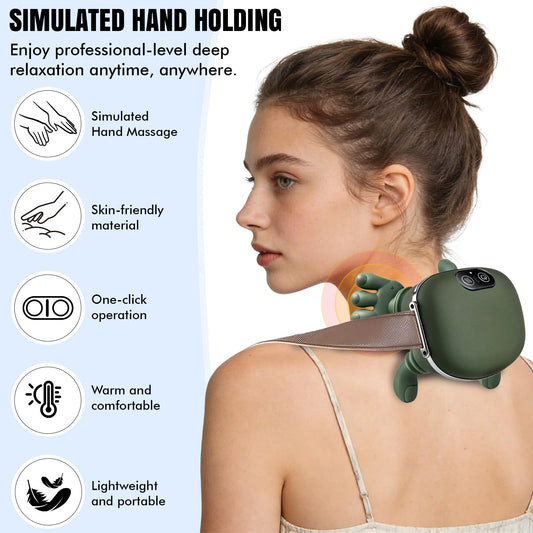 Mmxhn Shiatsu nodes target tension for a soothing desk break.