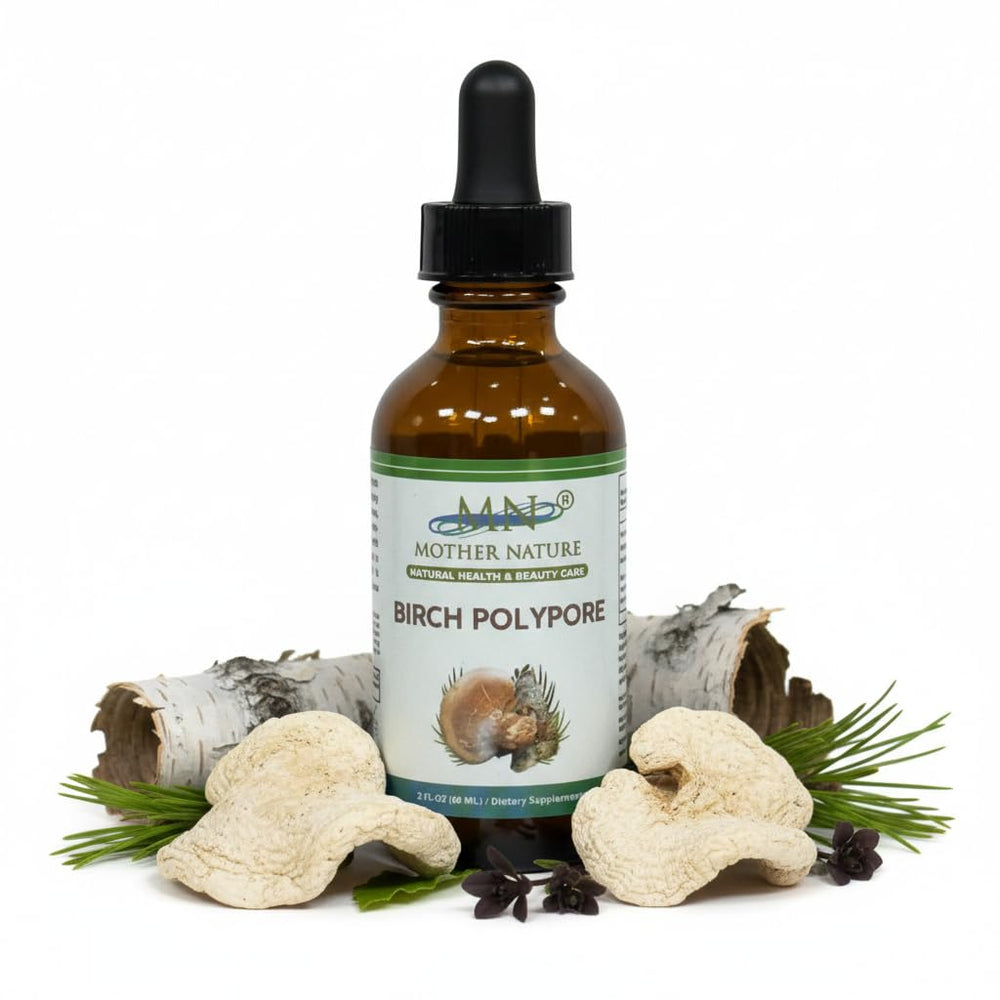 Mn Mother Nature Birch Polypore mushroom liquid drops for balanced daily wellness