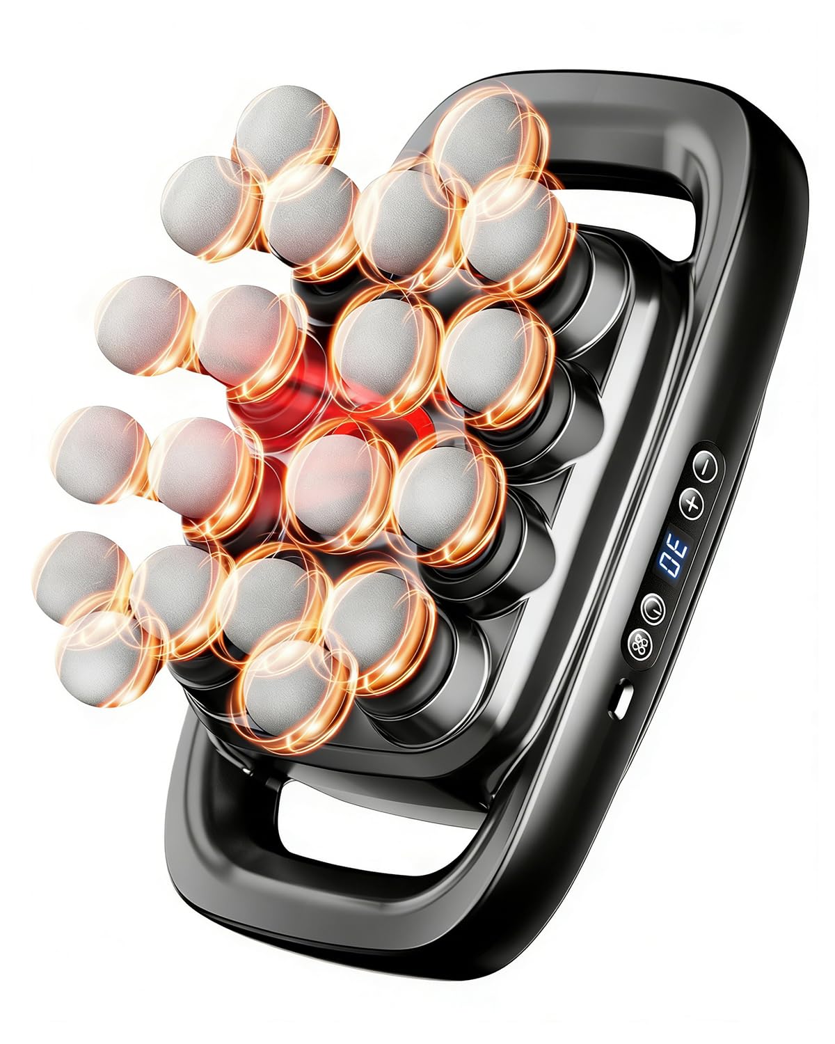 MNAFKT 20-head massager attachments target large muscle groups efficiently.