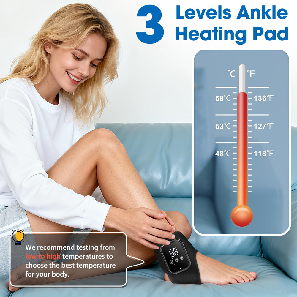MOAJAZA ankle massage heat settings highlight customizable comfort during daily routines