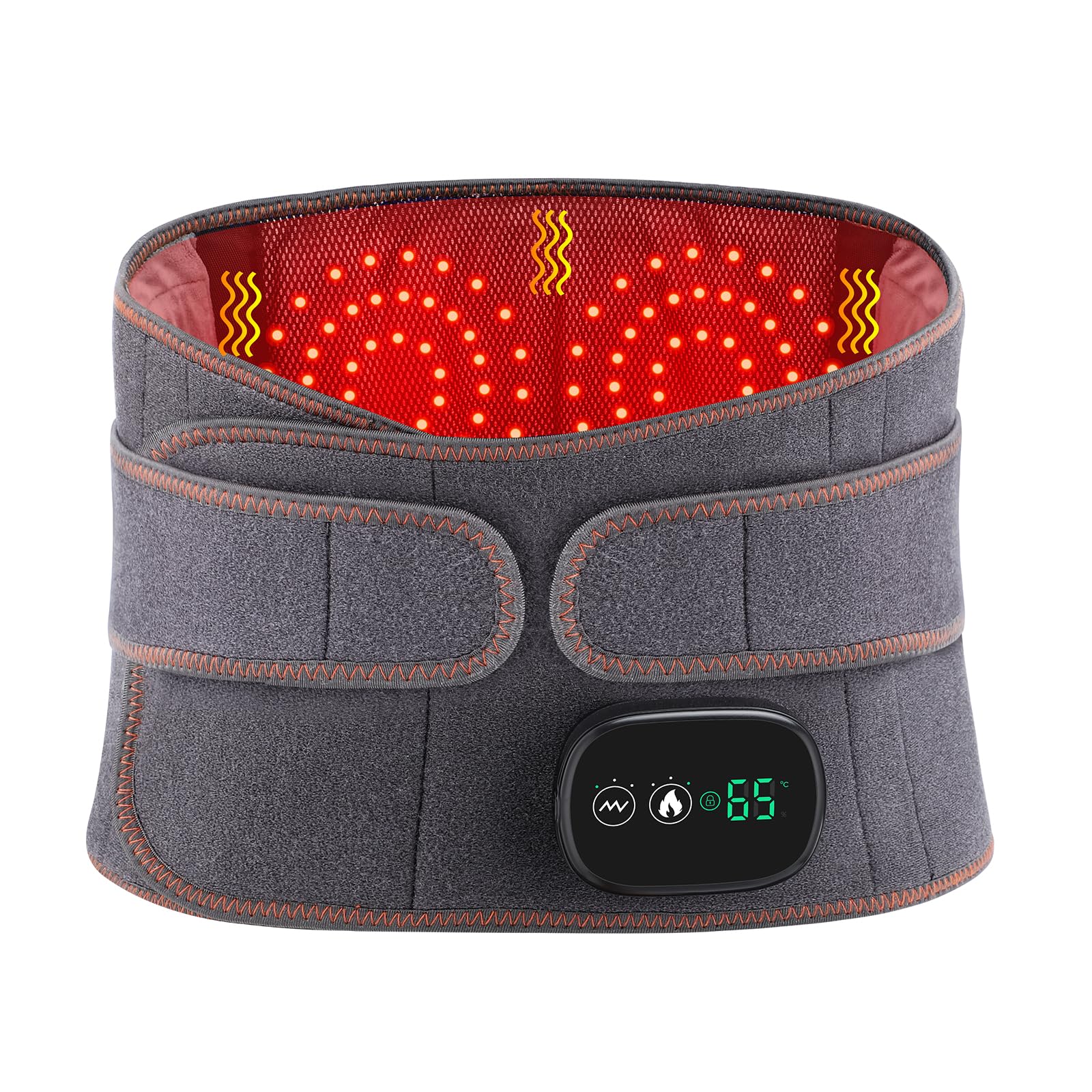 MOAJAZA heated back brace with cordless design for portable warmth and everyday comfort.