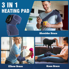 MOAJAZA knee massager heat level controls for customized warmth