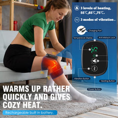 MOAJAZA knee massager used on shoulder or elbow with strap support