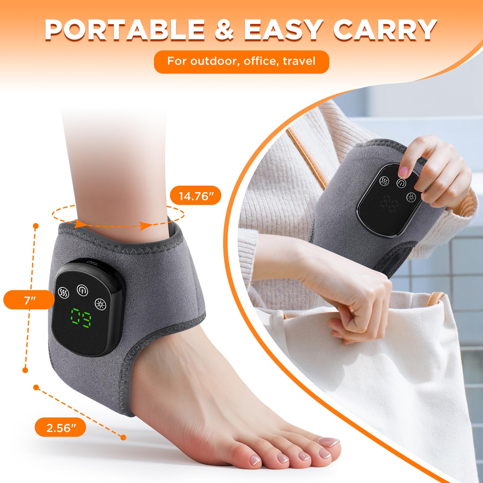 MOAJAZA vibration massage mode eases daily foot fatigue.