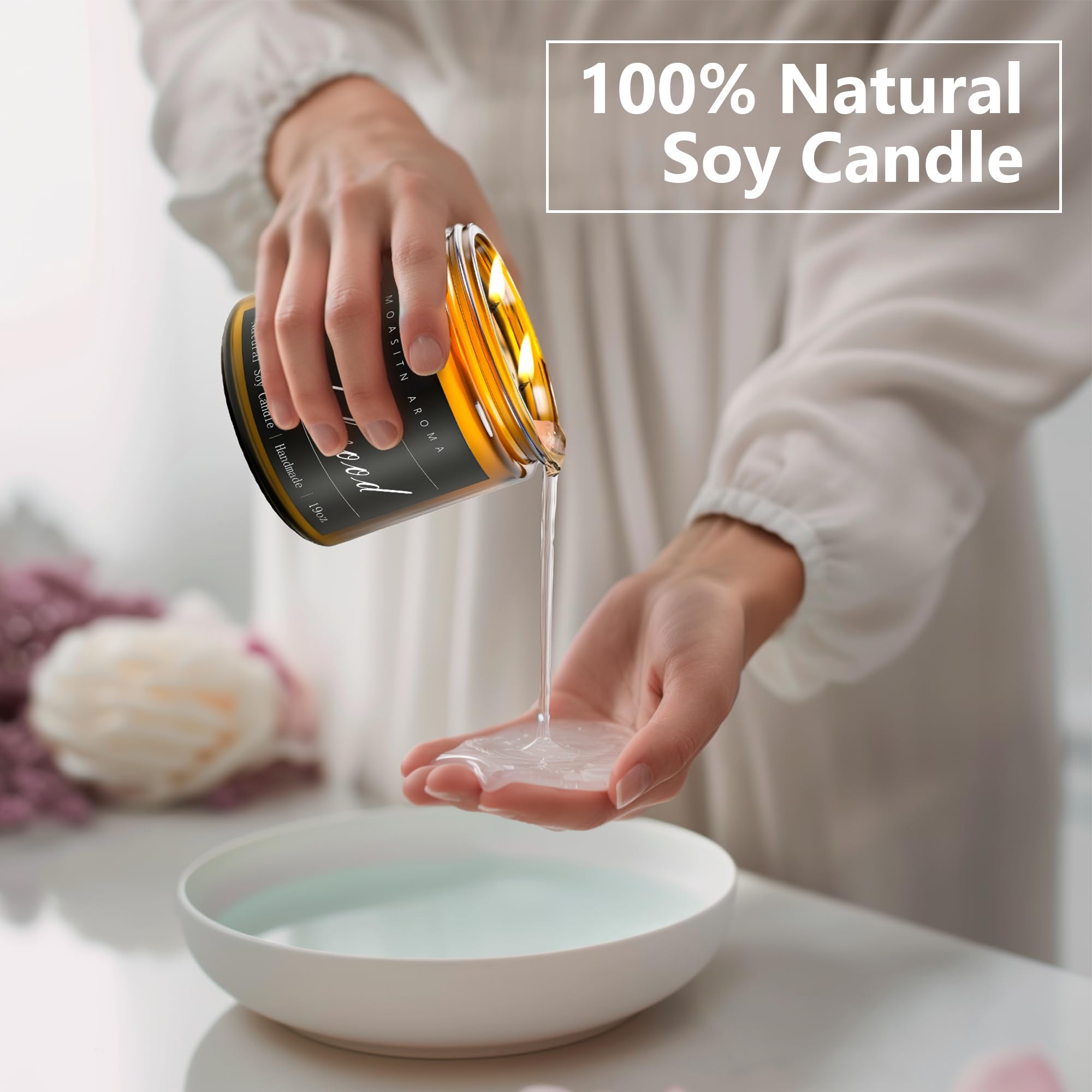 MOASITN handcrafted artisan candle made with premium essential oils