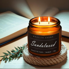 MOASITN natural soy wax amber jar delivering a clean, safe burn