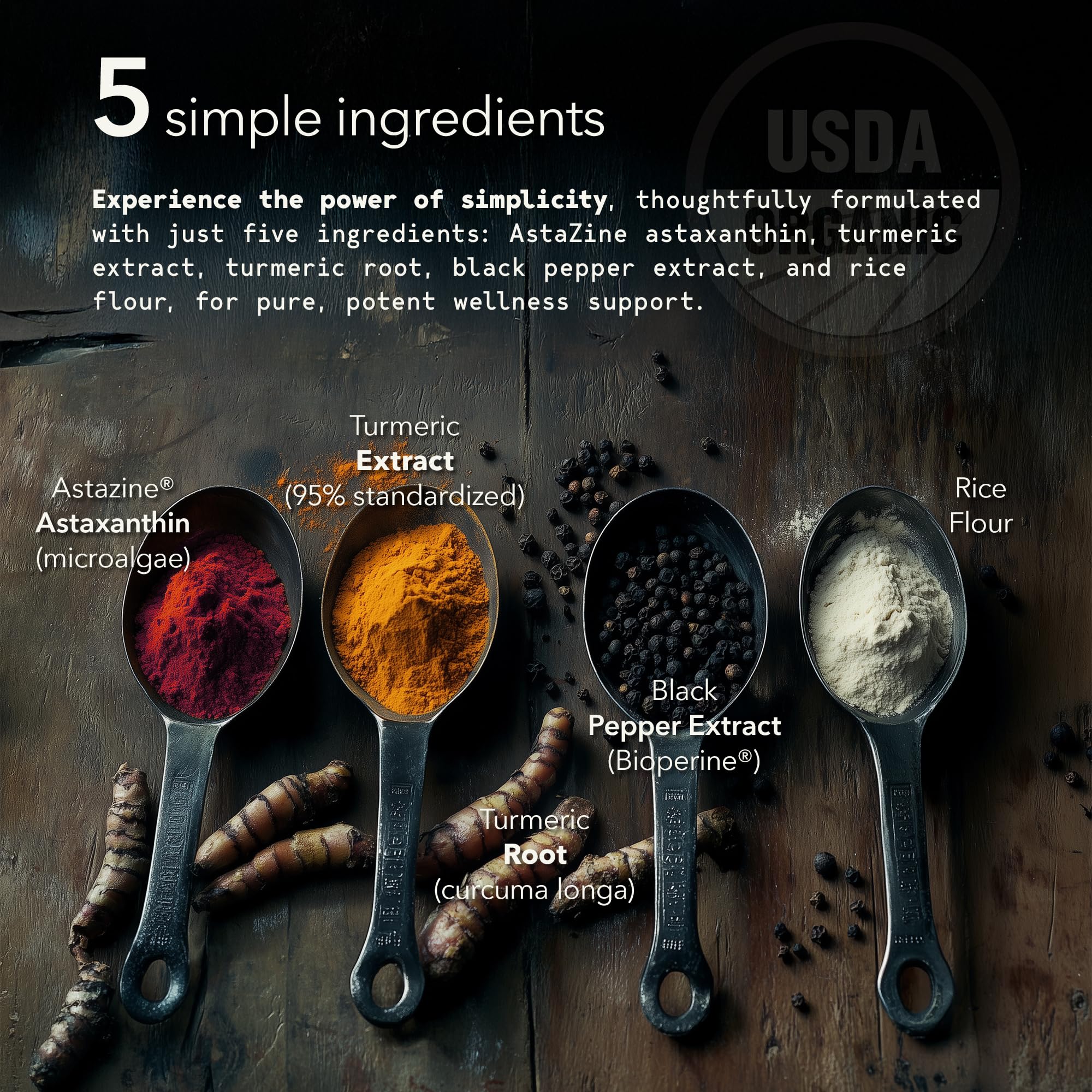 Mobisyn astaxanthin-turmeric capsules closeup highlighting easy daily intake.
