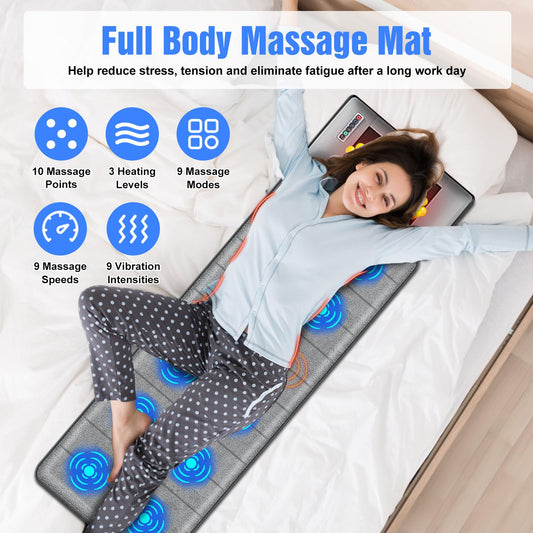 Moclever 10-massage-nodes provides comprehensive coverage across back, hips, and legs.