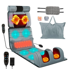Moclever full body massage mat with heat provides back relief and soothing comfort.