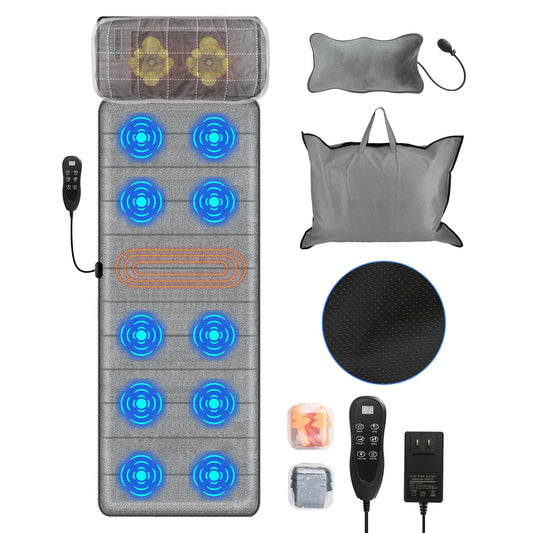 Moclever Full-Body Massage Mat delivers customizable heat and 10 massage nodes for total relaxation.