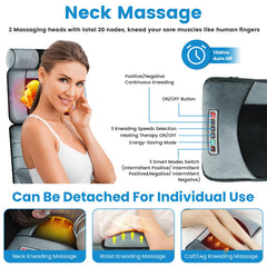 Moclever lumbar heating target soothes tense lower back muscles.