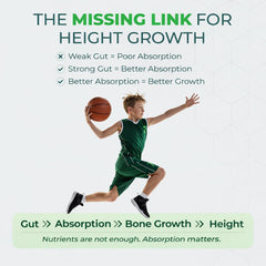 Dream Height label highlights plant-based calcium and D3 for growing bones