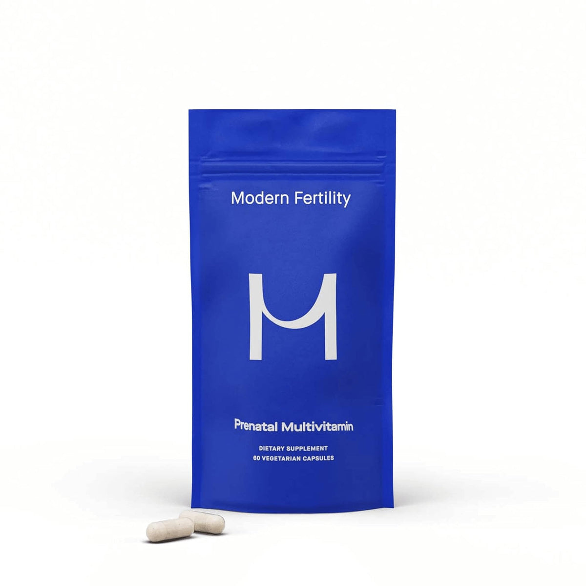 Modern Fertility Prenatal Multivitamin bottle front view for daily prenatal nutrition.