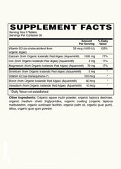 Modern Organics Plant Calcium tablet scene, vegan mineral support