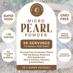 Modern Sage Herbs Pearl Powder bottle label highlighting bioavailable minerals