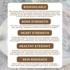 Pearl Powder stirred into tea for calming wellness moments