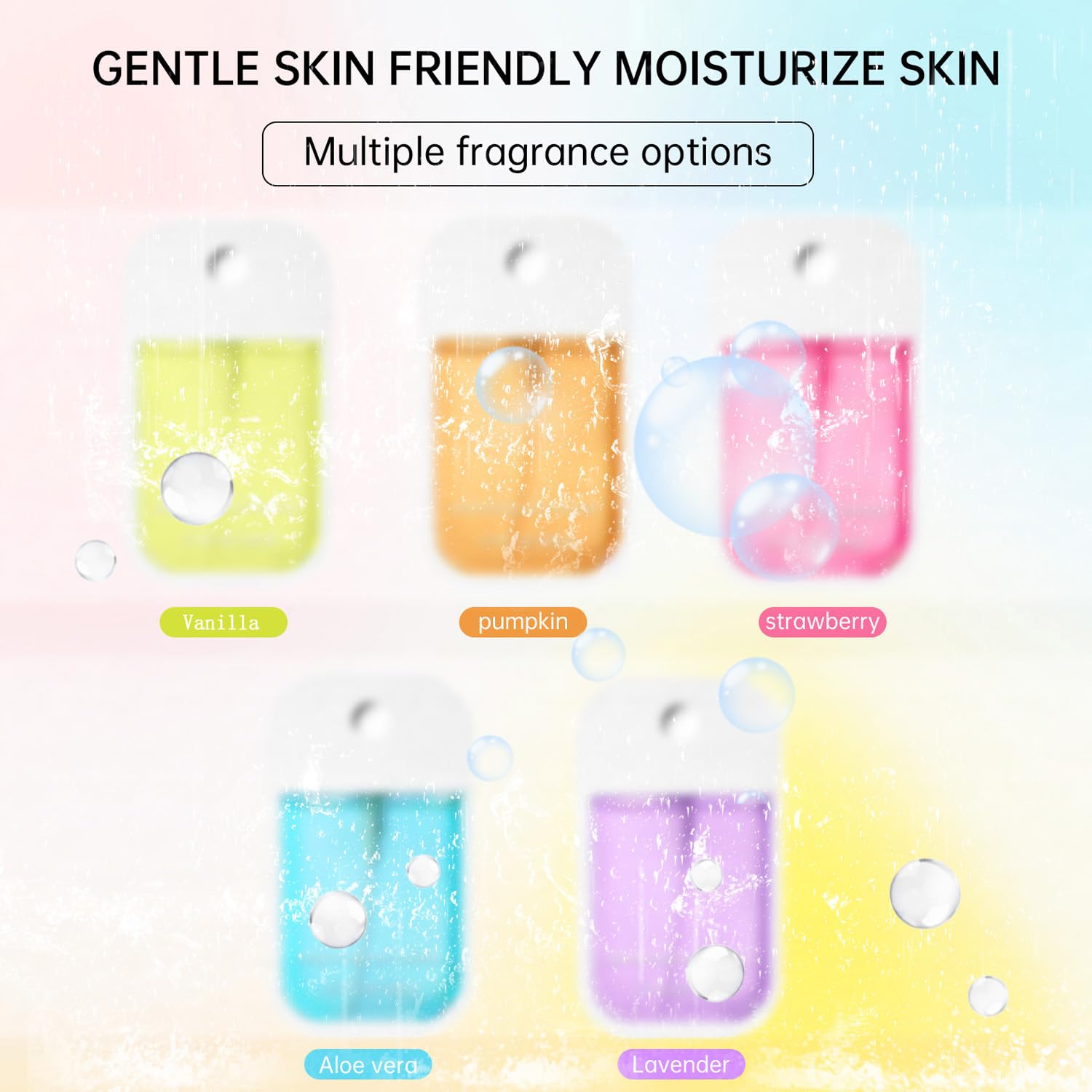 Moisturizing Hand Sanitizer Spray quick-dry evaporation close-up.