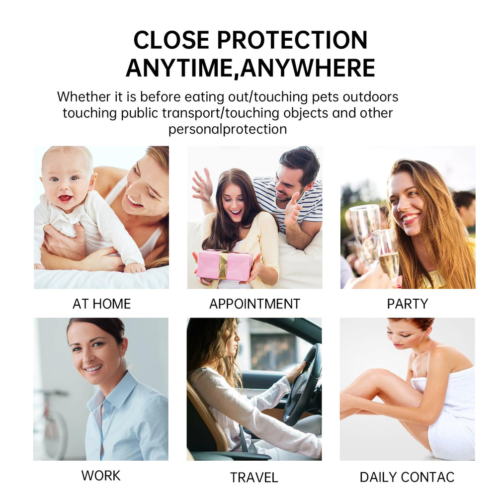 Moisturizing Hand Sanitizer Spray travel-size pack for on-the-go protection.