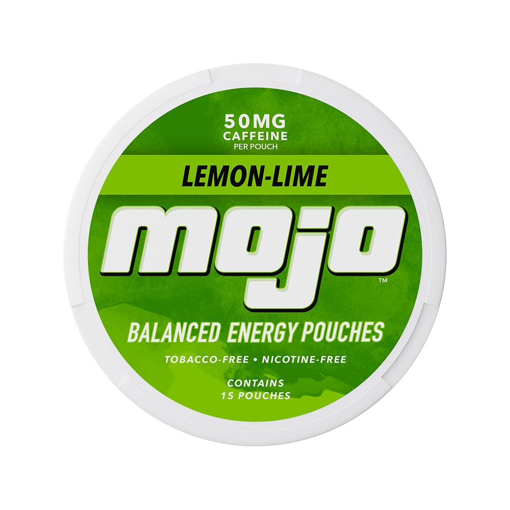 MOJO Balanced Energy Pouches Lemon Lime can shown for portable energy boost.