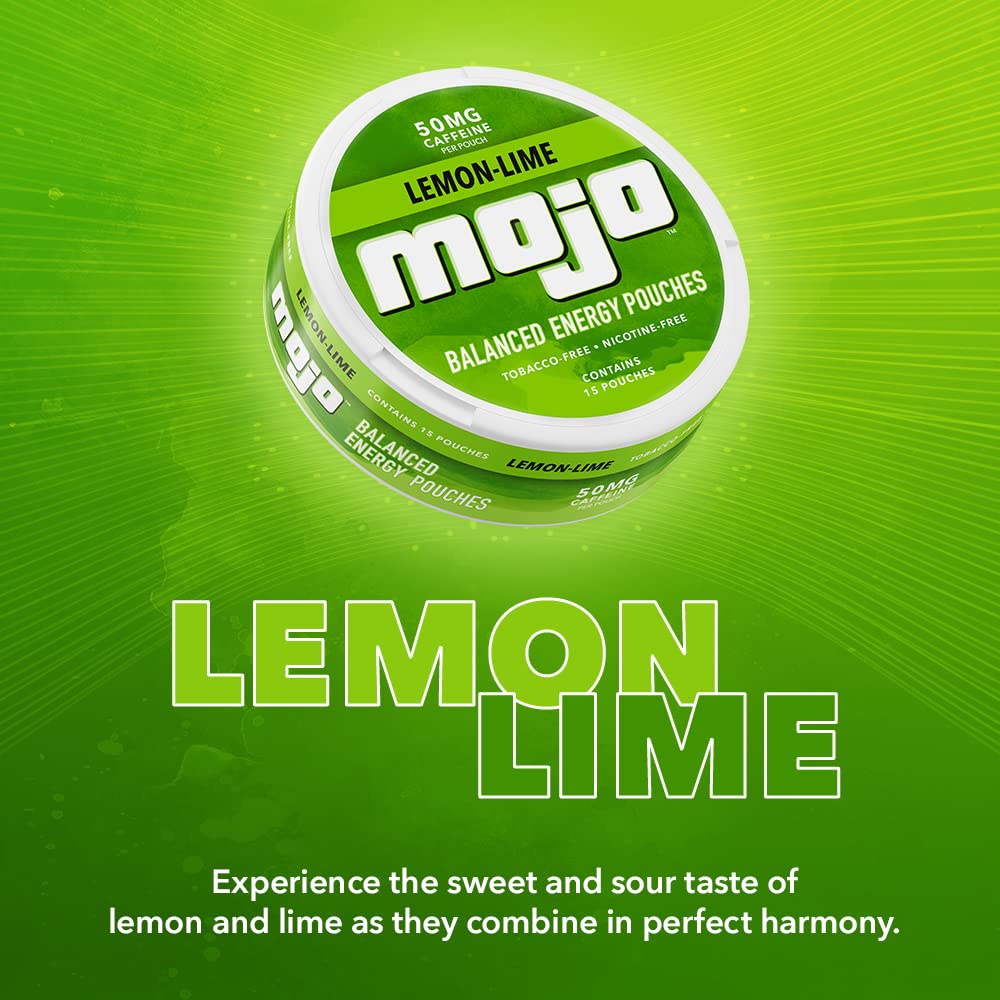 MOJO lemon lime energy boost ready to enjoy anytime.