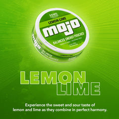 MOJO lemon lime energy boost ready to enjoy anytime.