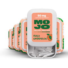 MOJO Energy Pouches Peach Watermelon pack front for on-the-go energy