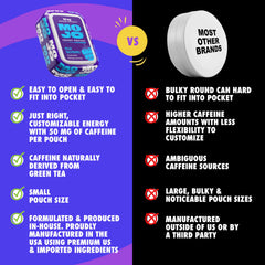 Compact MOJO packaging fits easily in a pocket.