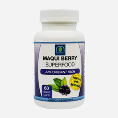 MOJObody Maqui Berry Capsules packaging emphasizes USA made GMP standards