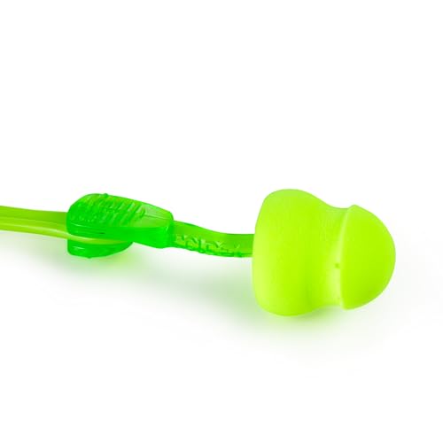 Glide Moldex corded foam earplugs with secure cord.