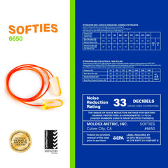 Moldex Softies distinctive streaks and swirls aid quick recognition