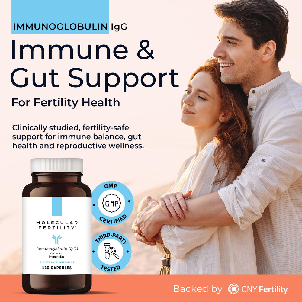Capsules of Molecular Fertility Immunoglobulin ready for daily use