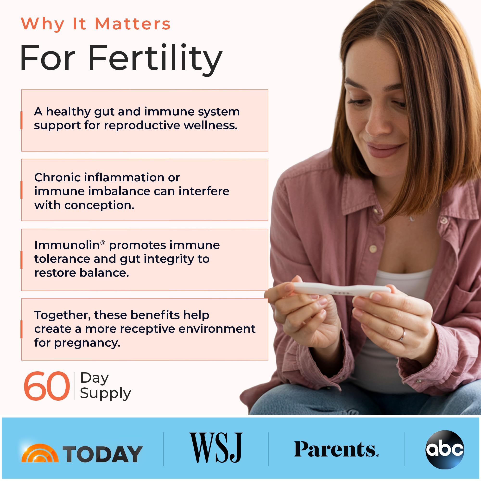 Eurofins test seal on Molecular Fertility Immunoglobulin packaging