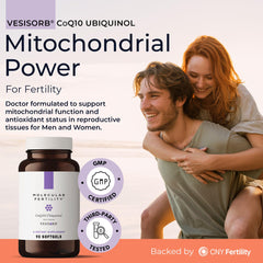 Molecular Fertility Kaneka QH ubiquinol 100 mg pack shows potent mitochondria support.