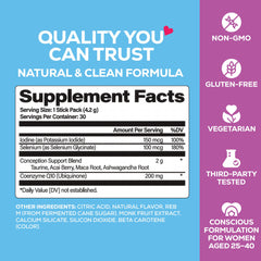 MOLO Conception packaging emphasizes vegetarian, gluten-free, non-GMO ingredients for clean nutrition