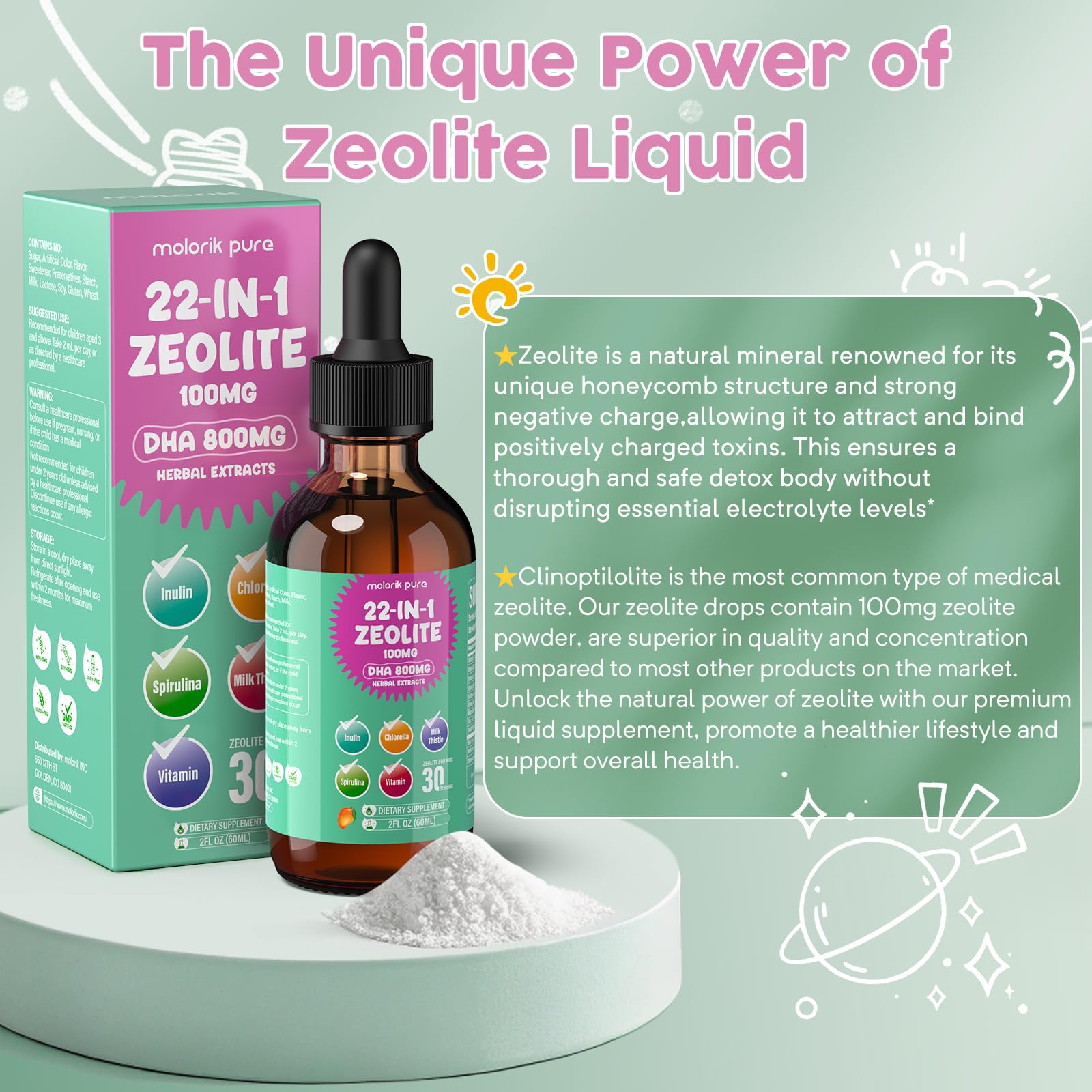 Molorik Pure algae-based DHA supports focus