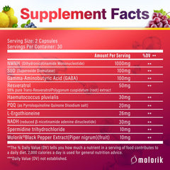 Close-up of NMNH capsules suggests high potency for NAD+ related goals.