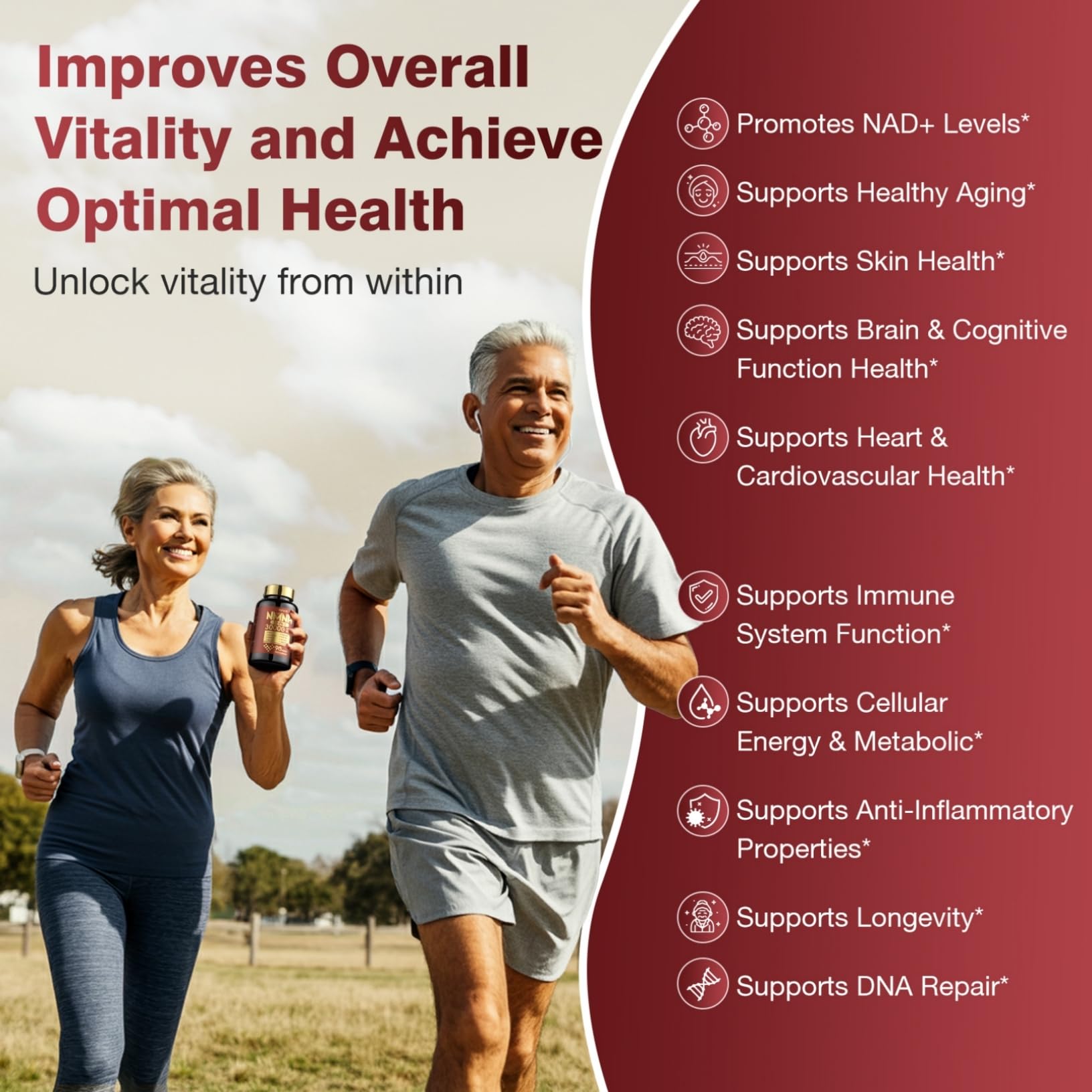Molorik Pure capsules taken as part of daily routine with water.