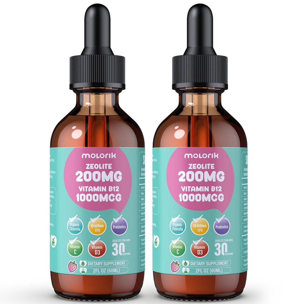 Molorik Pure Zeolite Drops bottle for daily wellness.