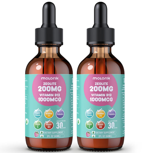 Molorik Pure Zeolite Drops bottle for daily wellness.