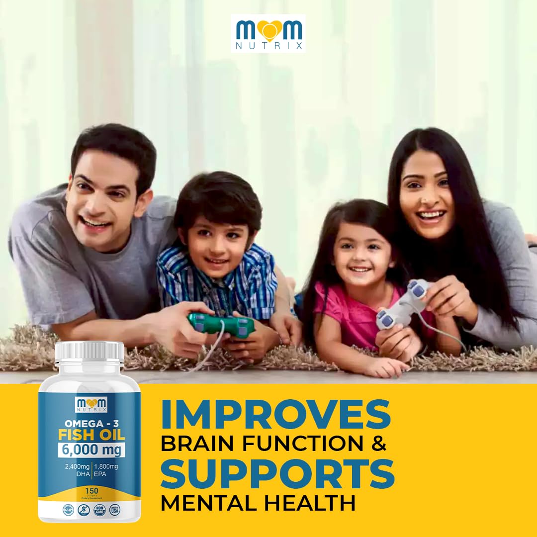 MOM NUTRIX Omega 3 lab certificates image conveys potency and purity.
