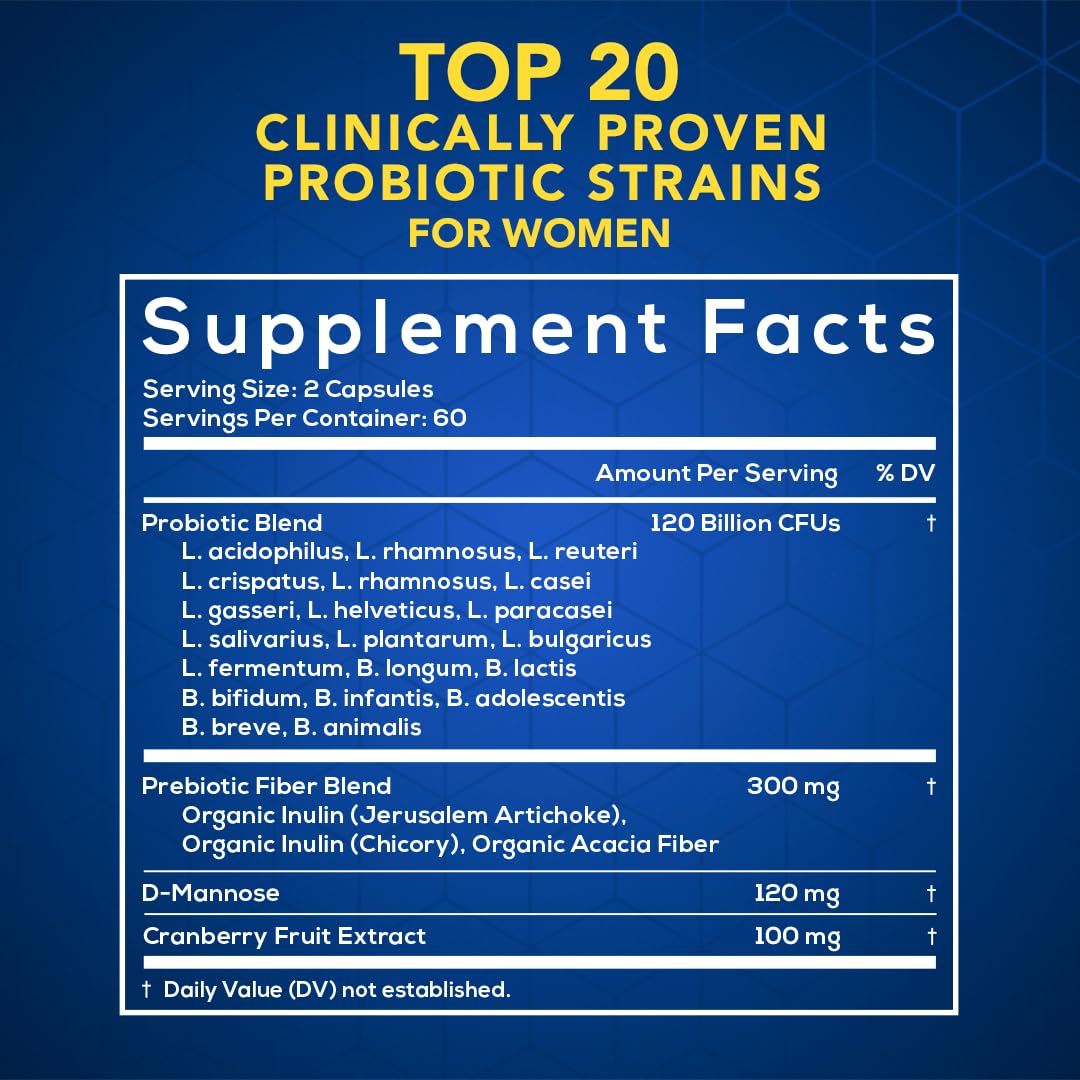 Close-up of MOM NUTRIX capsules highlighting 20 strains for digestive support.