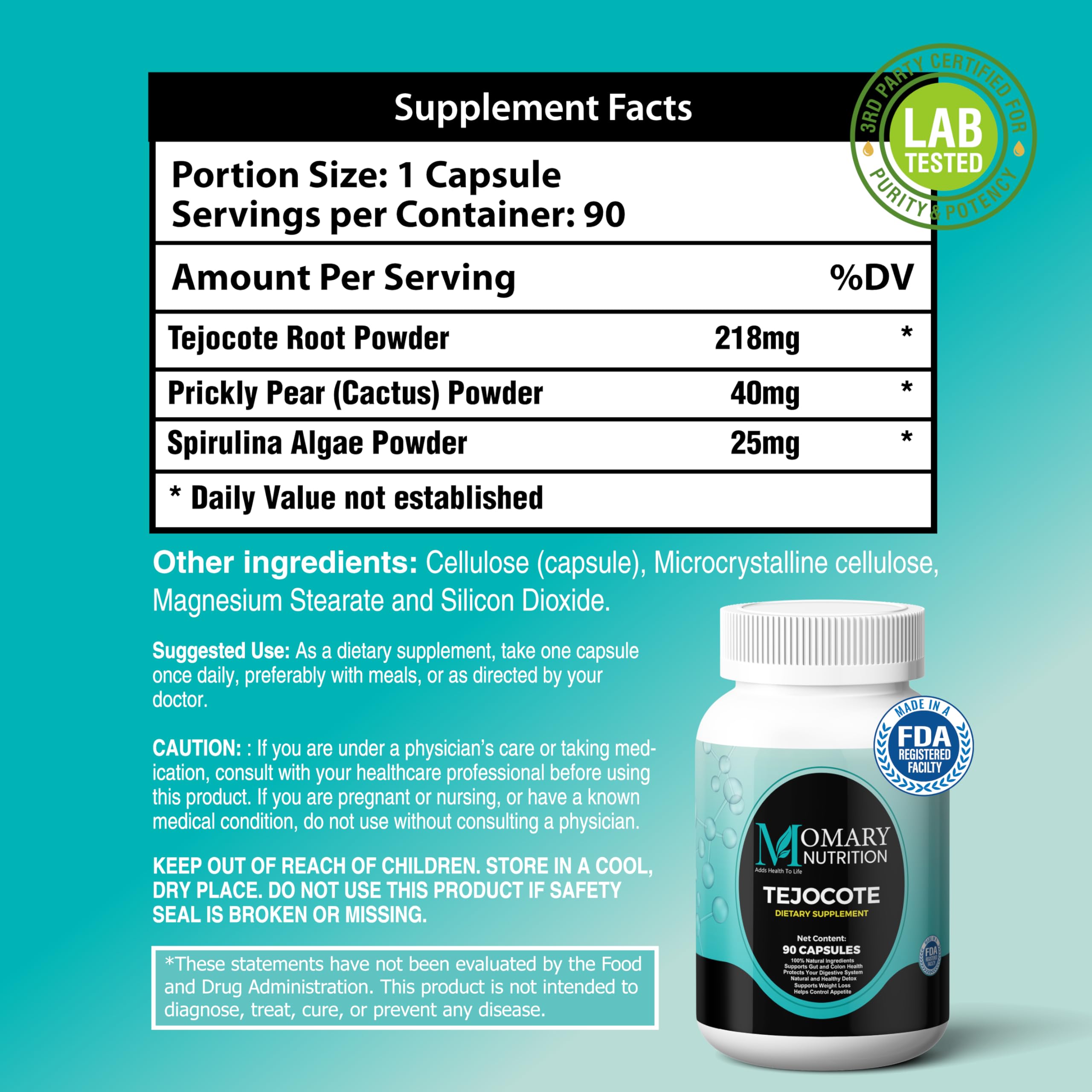 MOMARY NUTRITION Spirulina powder close-up on spoon showcases antioxidant-rich superfood.