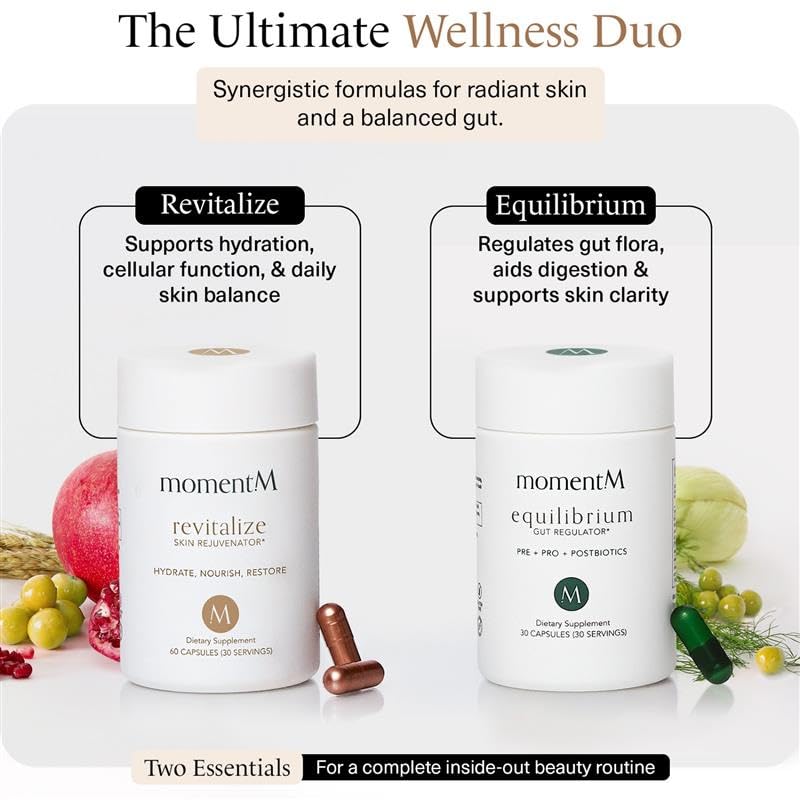 MomentM Revitalize facility production line signaling USA-made vegan formulation