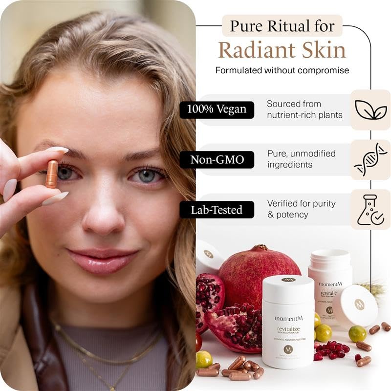 MomentM Revitalize hyaluronic acid closeup depicting advanced moisture support