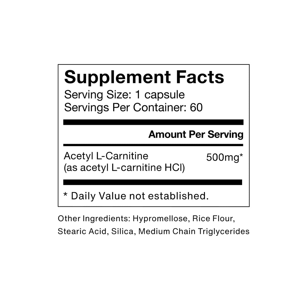Momentous Acetyl L-Carnitine capsules pack suggesting daily cognitive support